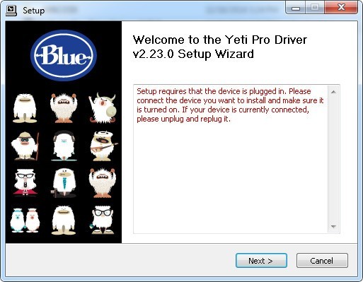 blue yeti windows 10 driver